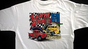 Santa Ana Southern California Drag Strip T-Shirt Willys Ford Size Large - Picture 1 of 2