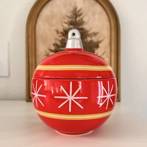 Target Bullseye Spielplatz Keramik ROT ORNAMENT Behälter WEIHNACHTEN Glas 2024 - Bild 1 von 4