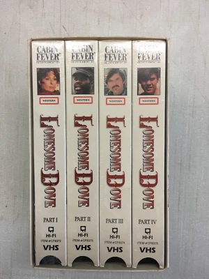Lonesome Dove Movie VHS Tapes Box Set of 4 New/Sealed Western Robert Duvall - Image 1 of 3