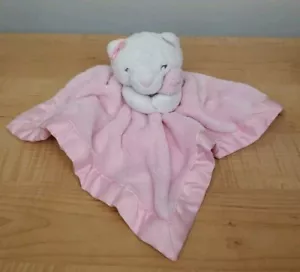 Carters bianco sleepin gattino rosa coperta di sicurezza bambino Lovey bordo raso fiocco gatto - Foto 1 di 12