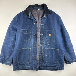 Vintage Wrangler Big Ben Denim Chore Jacke Gr. 50 Workwear Decke gefüttert - Bild 1 von 7