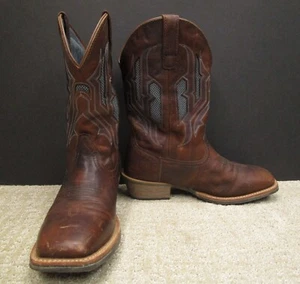 Cody James Boots Men 11D Brown Durance Leather Western Cowboy Square Toe Vented - Picture 1 of 12