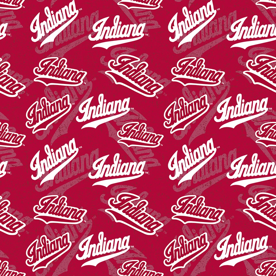 Хлопчатобумажная ткань NCAA Indiana University тон на тон IND-1178 в ярдах - Изображение 1 из 1