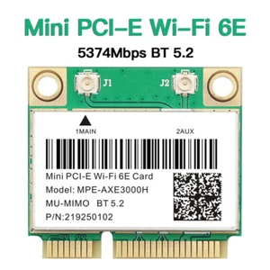 Mini PCI-E WiFi Bluetooth Card wifi 6 wifi 6e Network Adapter for PC Windows - Picture 1 of 16