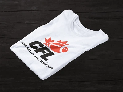 Retro Style CFL Our Balls Are Bigger Vintage Logo Printed T Shirt NWOT NEW - Image 1 of 4