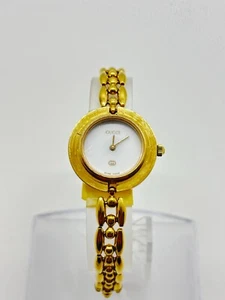 [Leggi] Orologio GUCCI 11/12 Cambio Lunetta Quadrante Bianco Metallo Usato Funzionante F/S - Foto 1 di 10