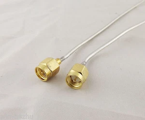 1x 1ft/30cm SMA Male Plug To SMA Male Jumper Pigtail Flexible RF RG405 Cable - Picture 1 of 6