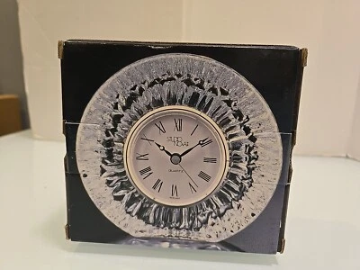 NOB Studio Nova LEXINGTON 4 3/4" Round Crystal Clock Model Wx016 - Image 1 of 4