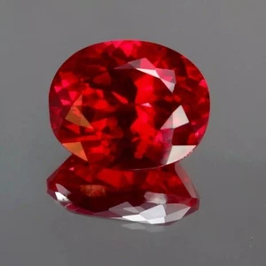 Oval Gemstone Cut AAA Flawless Mozambique 10.05 Ct Blood Red Ruby Loose - Picture 1 of 6