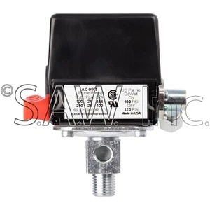 AC-0565 DeVilbiss/Craftsman 1/4 NPT Port Pressure Switch 100/125 PSI - Picture 1 of 5