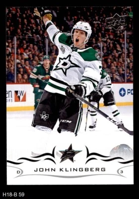 2018 Upper Deck #59 John Klingberg Stars 8 - NM/MT - Image 1 of 2