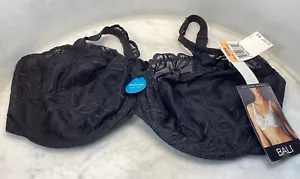 BALI Black Lace Desire Minimize Bra 42DD - Picture 1 of 10