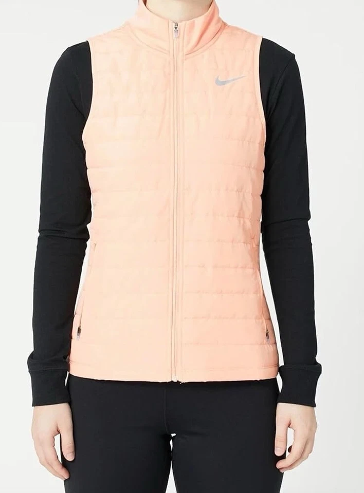 Nike Therma-FIT Running Vest woman Size L Arctic Orange DD6035-800