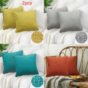 (Set di 2) Copricuscino impermeabile per esterni 18x18" Custodia cuscino divano - Foto 1 di 44