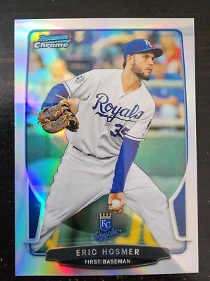 Tarjeta de béisbol Eric Hosmer 2013 Bowman Refractor #77 Kansas City Royals MLB Foto 1 de 2