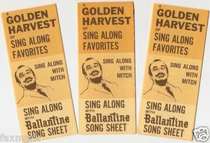 Folletos de cerveza Ballantine Sing Along with Ballantine Song Sheet (3) 1962 - Imagen 1 de 6