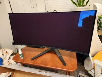 Alienware AW3423DWF 34" Ultrawide 1440p 165hz QD-OLED Monitor - Good Condition - Image 1 of 4