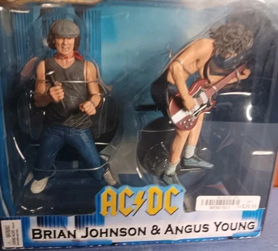 Paquete de figuras NECA AC/DC 2007 Brian Johnson & Angus Young nuevo sellado leer Foto 1 de 4