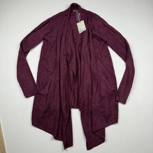 Barefoot Dreams Sweater Womens XXS XS Burgundy CozyChic Lite Island Wrap New - Picture 1 of 8