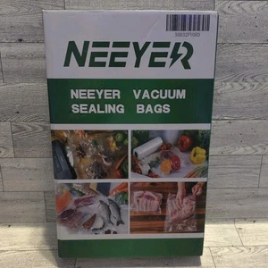 Vacuum Sealer Bags 100 Pre-Cut Pint Bags 8" x 12" BPA-Free for Food Storage - Picture 1 of 6