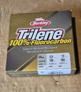 Berkley Trilene 100% Fluorocarbon Fishing Line 150m Spool _ 13lb (5.9kg) 0.28mm - Picture 1 of 2