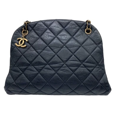 Bolso de Mano Chanel Piel de Becerro Arrugada Negro GHW Shell (16***92) CC442 Foto 1 de 4