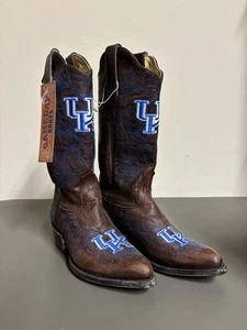 Botas de vaquero de cuero para mujer University of Kentucky Wildcats talla 6,5 KU ¡NUEVAS!! - Imagen 1 de 4