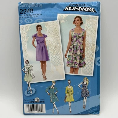 SIMPLICITY MISSES' Summer DRESS 2248 Project Runway Sewing Pattern UC FF - Image 1 of 4