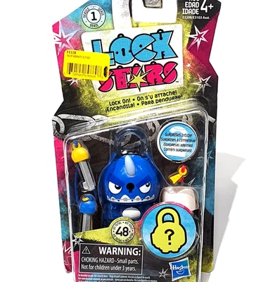 锁星蓝色挂锁和钥匙 C 惊喜朋友神秘人偶 2017 孩之宝新品 — 第 1/4 张图片