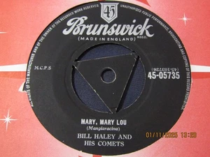 BILL HALEY & HIS COMETS-MARY MARY LOU-BRUNSWICK TRI - Picture 1 of 2