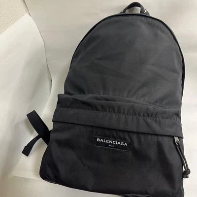 Mochila BALENCIAGA Explorer Nylon Negra Auténtica Usada Foto 1 de 4