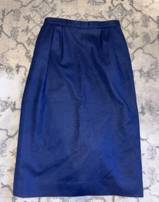 Vintage Pendleton Women’s Size 6 Blue 100% Virgin Wool Long Skirt - Image 1 of 4