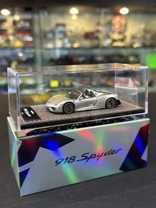 TOP LUX 1/64 Porsche 918 Spyder (GT Silver) Resin Model - Picture 1 of 5