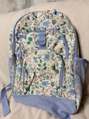 Mochila grande Pottery Barn Gear-Up Rifle Paper Co. Bramble Fields crema “E” Foto 1 de 4