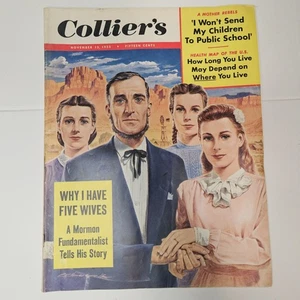 Vintage Mid-Century Collier's Magazine November 13, 1953 Mormon Fundamentalist - Picture 1 of 9