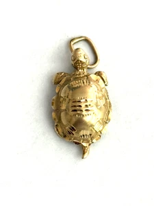 14 Karat Gelbgold Schildkröte Anhänger - Bild 1 von 6