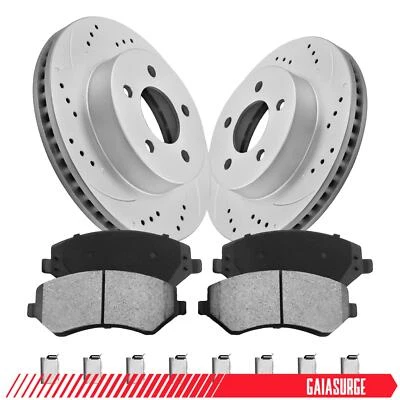 288mm Front Disc Rotors Ceramic Brake Pads for 2002 2003 2004-2007 Jeep Liberty - Изображение 1 из 4