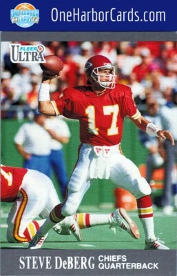 1991 Ultra Kansas City Chiefs #64a Steve DeBerg - Image 1 of 2