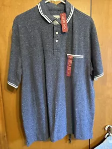 MERONA Short Sleeve Cotton Dress Shirt Xavier Navy . New W Tags!! - Picture 1 of 3