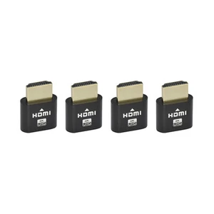 4-pk 4K HDMI Enchufe Ficticio Pantalla Emulador Monitor Virtual Adaptador Sin Cabeza 1080P - Imagen 1 de 1
