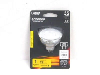 NOS! FEIT ELECTRIC DIMMABLE MR16 FLOOD LIGHT LED BULB, 35W, BFMW/930CA - Image 1 of 2