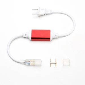 US/EU/AU Power Supply Cord Connector Splicer For 8mmx17mm LED Neon Lights Strip - Picture 1 of 4