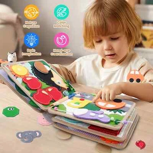 Busy Board Montessori Toys for Toddlers Sensory Toy Preschool Learning Education - Picture 1 of 9