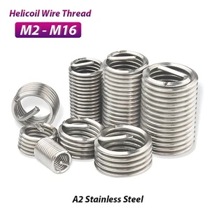 Insertos de reparación de hilo de helicoil hilo grueso A2 304 acero inoxidable DIN8140 - Imagen 1 de 5