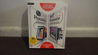 Adobe Photoshop Elements 3.0 AND Adobe Premiere Elements, for XP Same Box, LOOK - Image 1 of 4