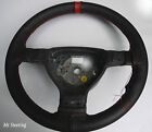 Real Perforated Leather Steering Wheel Cover And Red Strap For Toyota Mr2 Mk2 90 98