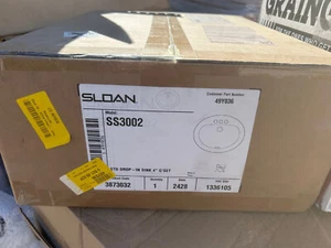 Juego de repuesto de fregadero de lavabo ovalado Sloan de 4" genuino OEM SS3002 STG Drop In C - Imagen 1 de 2