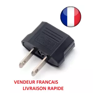 Adaptateur prise secteur FR France BE Belgique EU Europe vers US Japon Canada - Bild 1 von 2