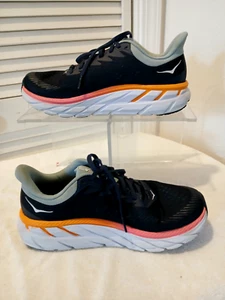 HOKA One One Clifton 7 Women’s Size 8 Blue Orange Shoes,1110509 BINH - Picture 1 of 6