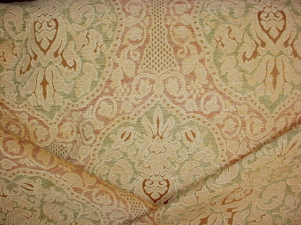 2-7/8 Kravet Couture 19813 Palais Washed French Damask Apricot Upholstery Fabric - Image 1 of 4